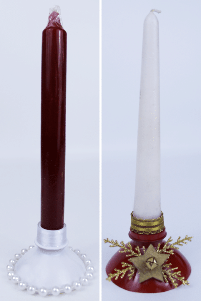 Classy soda bottle candle holders