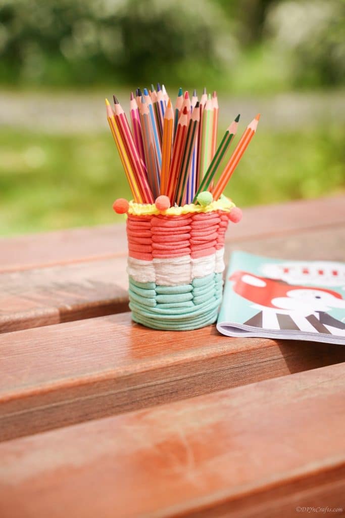 Easy DIY pencil holder again