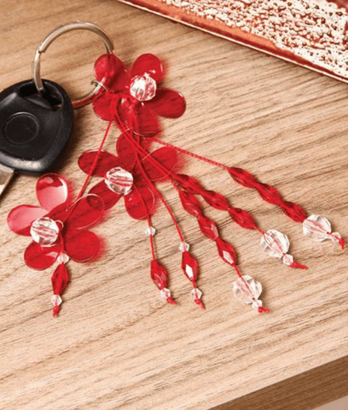 Gifts Made from Recycled Plastic Bottles - flower keychain