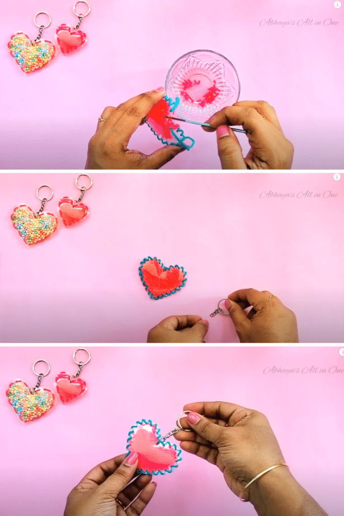 Gifts Made from Recycled Plastic Bottles - heart keychains