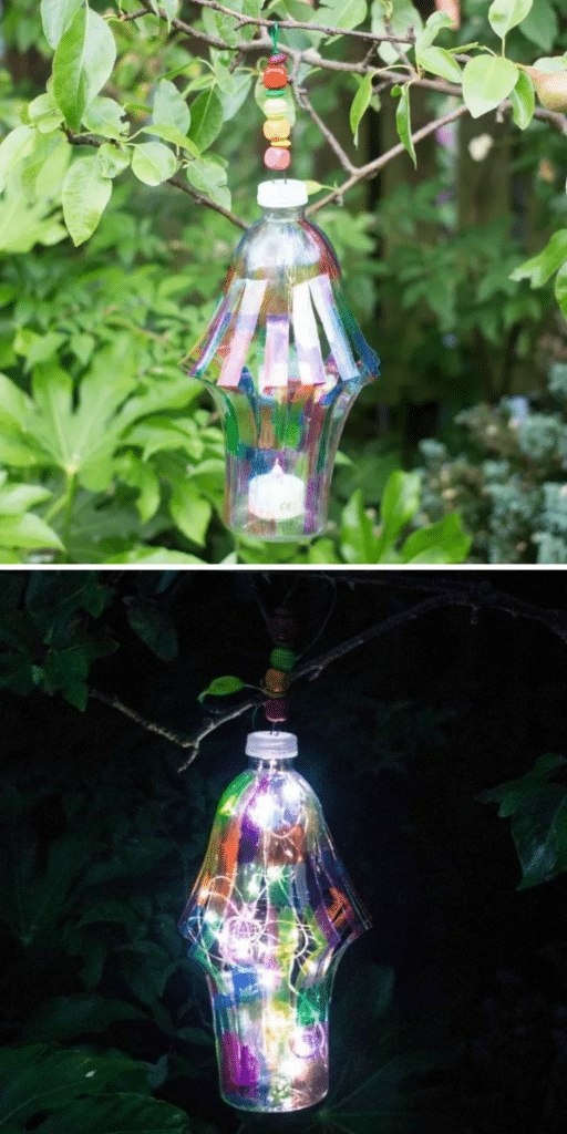 Gifts Made from Recycled Plastic Bottles - DIY garden lantern