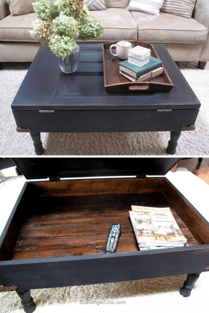 coffee table from old door