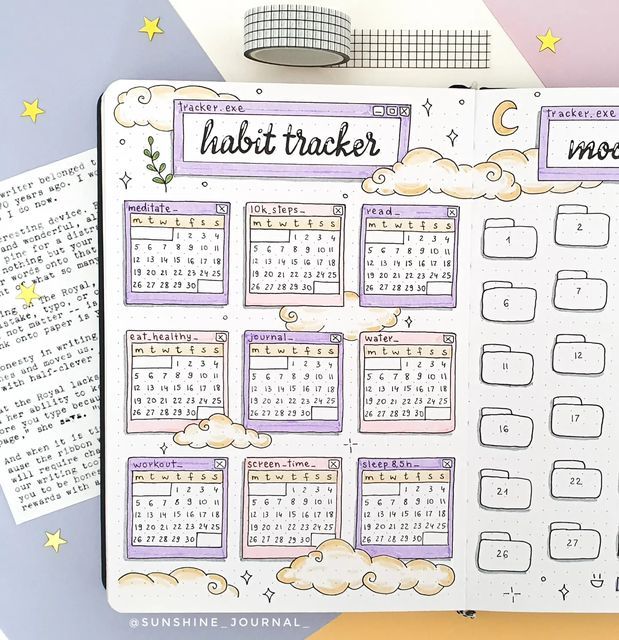 tracking habits through a habit tracker
