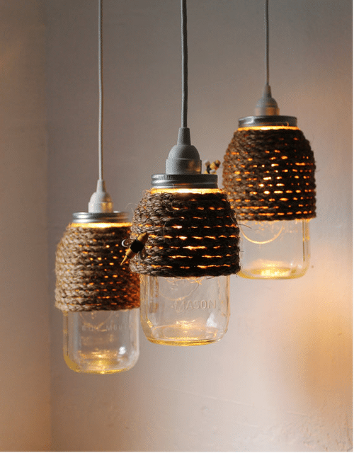 mason jar lighting
