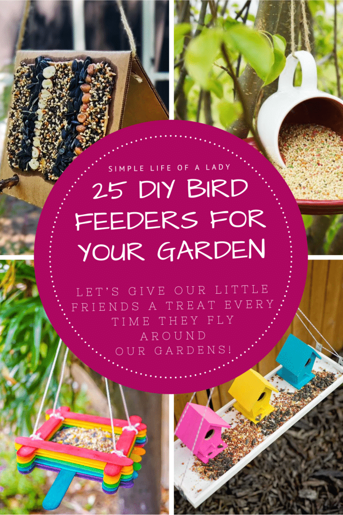 Give your bird friends a treat when they visit your gardens with these DIY bird feeders! You can simply repurpose things you already have at home for this.