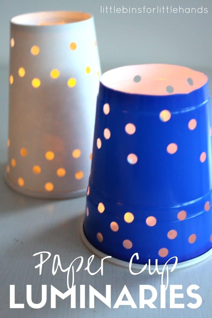 paper cup luminaries