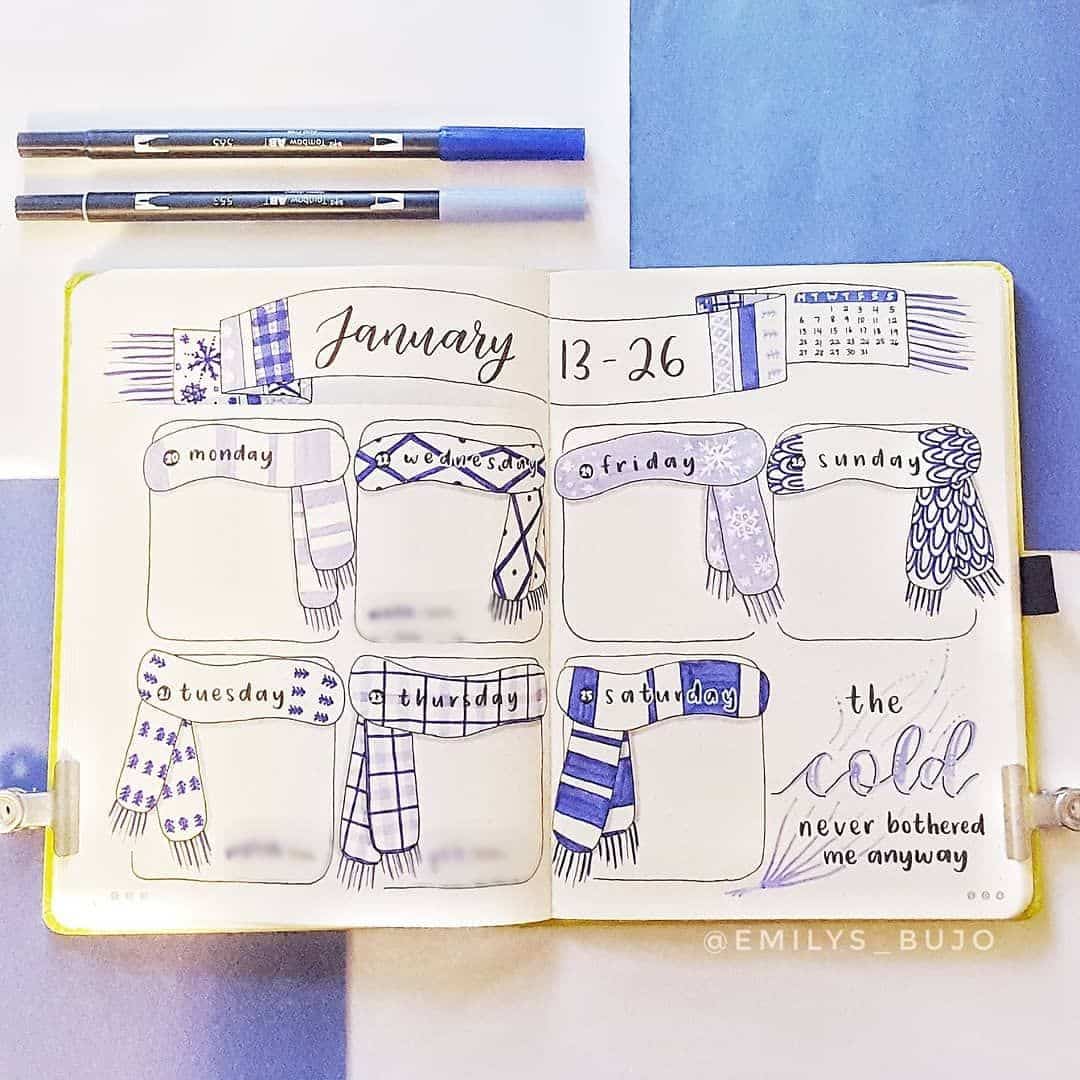 scarf weekly spread