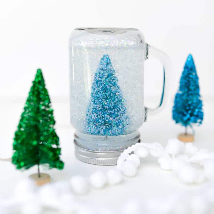 mason jar snow globe