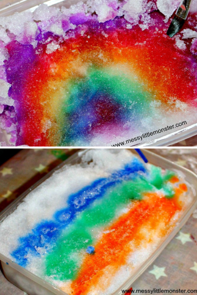 painting on snow