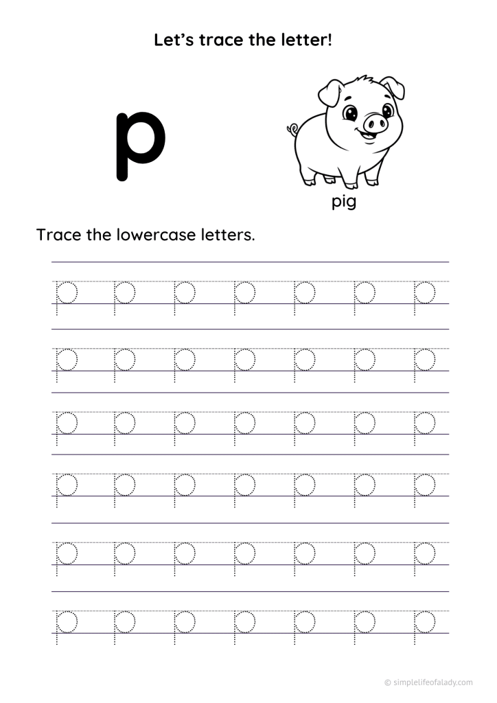 lowercase p
