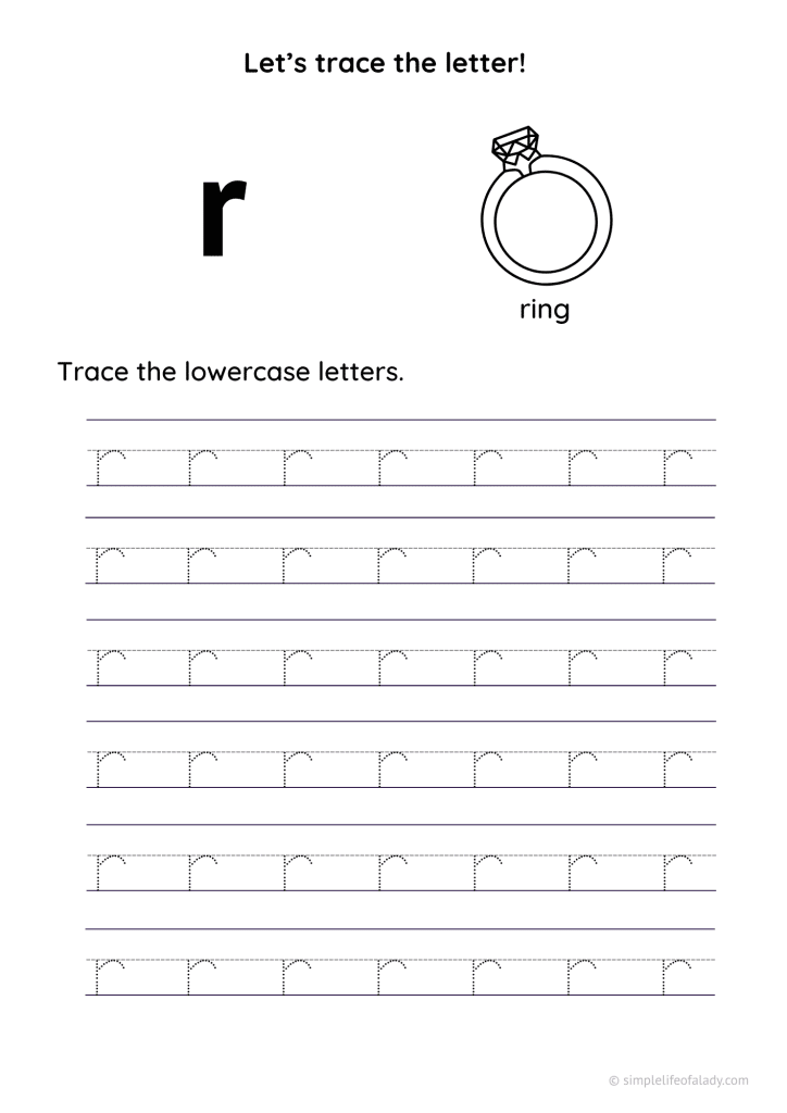 lowercase r