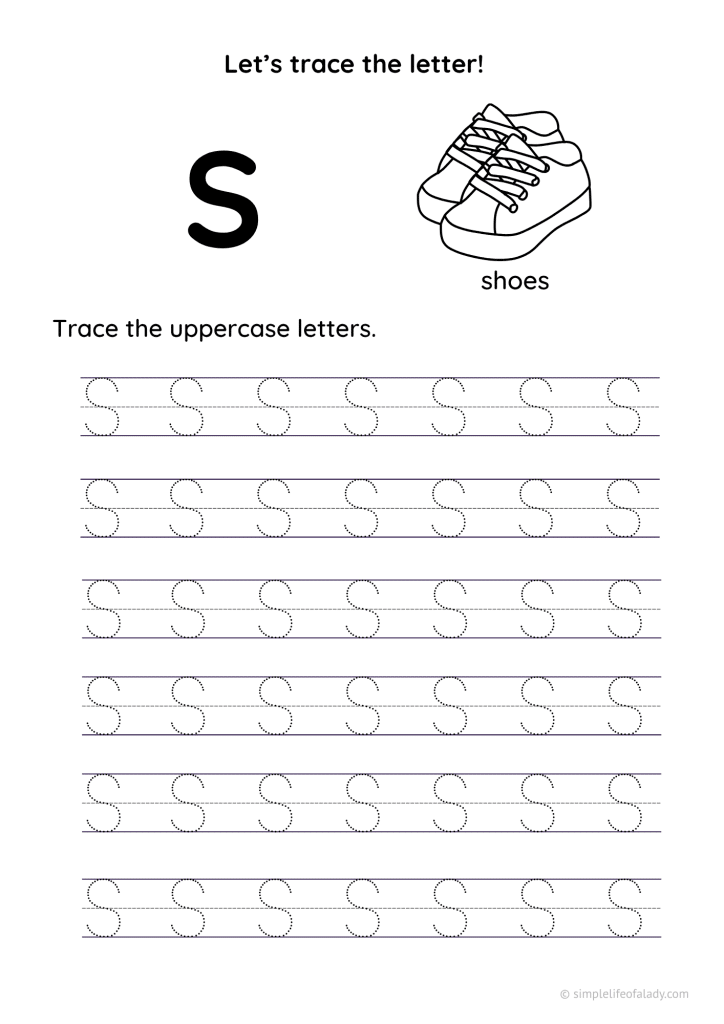 uppercase S
