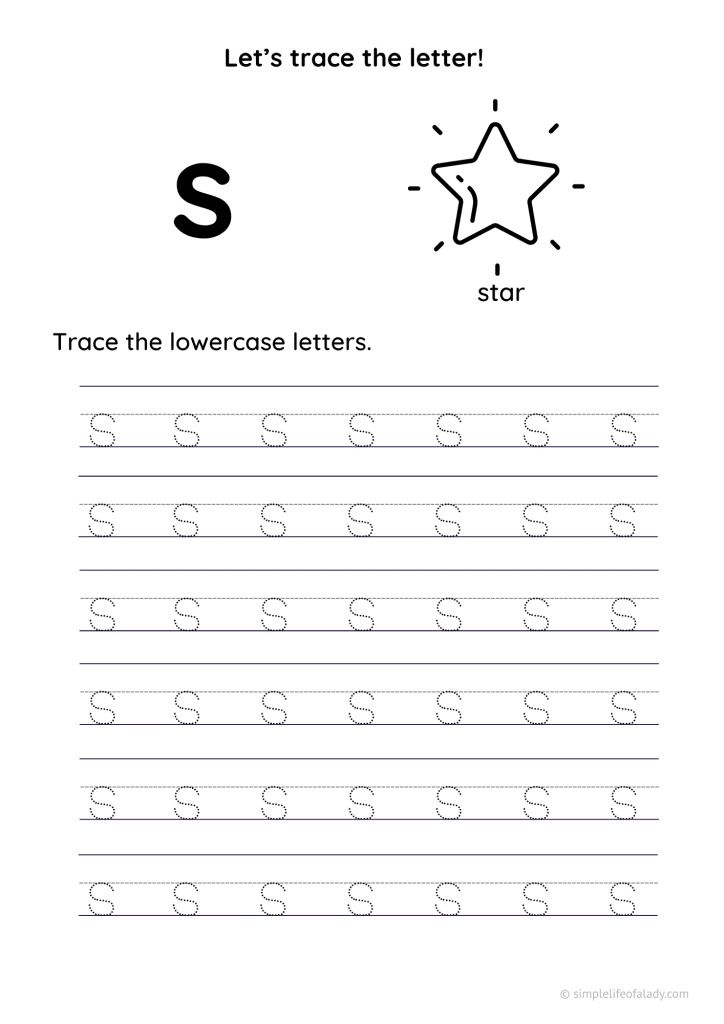lowercase s