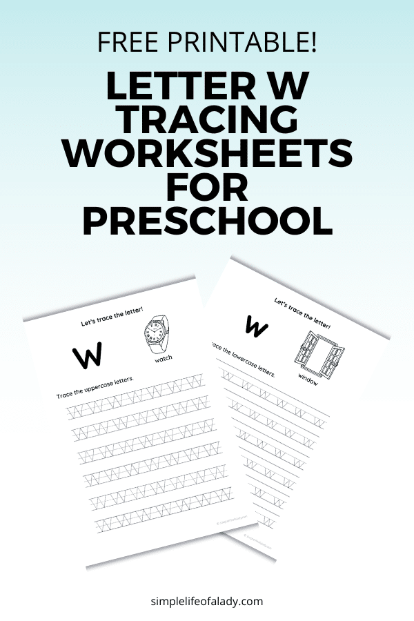 Help your preschooler practice the letter W with these free Letter W tracing worksheets. A simple way to build early handwriting skills while reminding your child that mistakes are a normal part of learning.